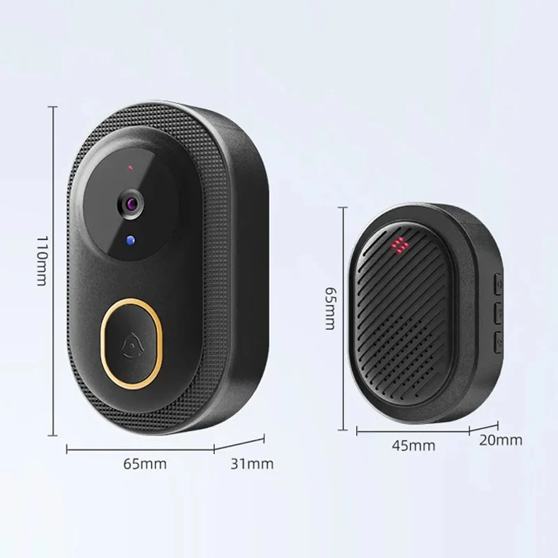 Tuya Video Doorbell Camera Wireless Video Bell Night Vision 480P Door Bell Two Way Intercom Voice Change Smart Home Security Cam