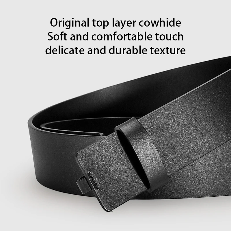 Double G belt without head genuine leather for men and women 2.0CM pure cowhide replacement belt body without buckle headless