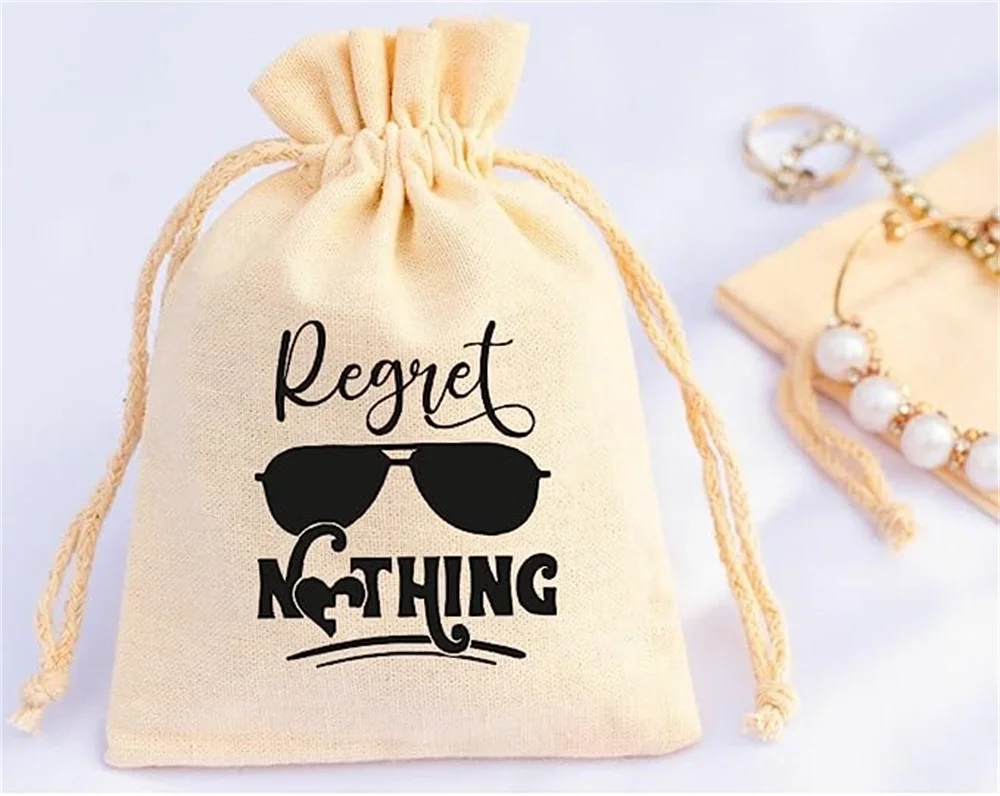 20pcs I regret nothing Bags Bachelors party favor bags - wedding favor bag hangover kit bags - party favors bachelorette bags