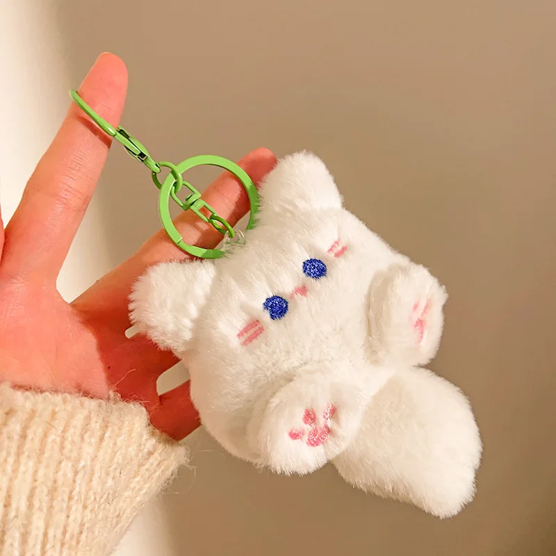 Cartoon Plüsch Puppe Schlüsselbund Tasche Charms Capybara Stern Bär Kaninchen Frosch Panda Erdbeere Bär Gans Puppe Schlüsselanhänger Weihnachtsgeschenke