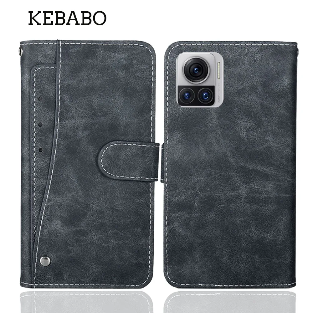 Capa de Couro Estilo Livro para Celular Motorola Moto M X X30 X40 X50 S50 S30 Pro Neo Turbo Play Force