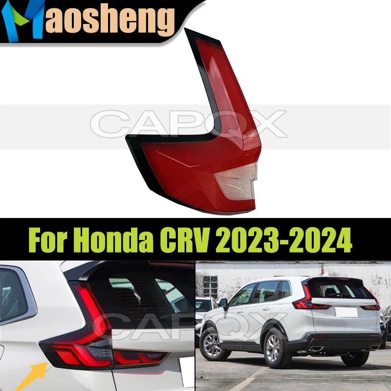 

Rear Bumper Outside Taillight Cover Shell For Honda CRV 2023-2024 Tail Lamp Cover Turn Signal Stop Light Mask