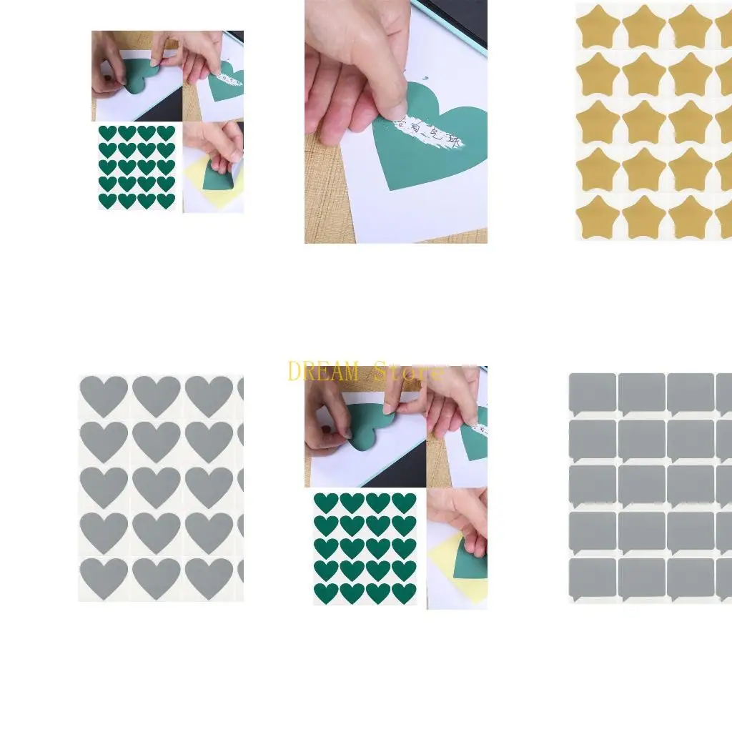 

20Pcs Adhesive Scratch Cards Scratch Stickers for Wedding Birthday Party best sale