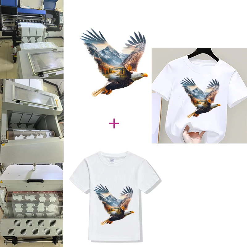 Creative Animal fox wolf Heat Transfer Sticker Iron On Men's and Women's T-shirt Sweater DIY Decorative Wolf and Fox Stripes