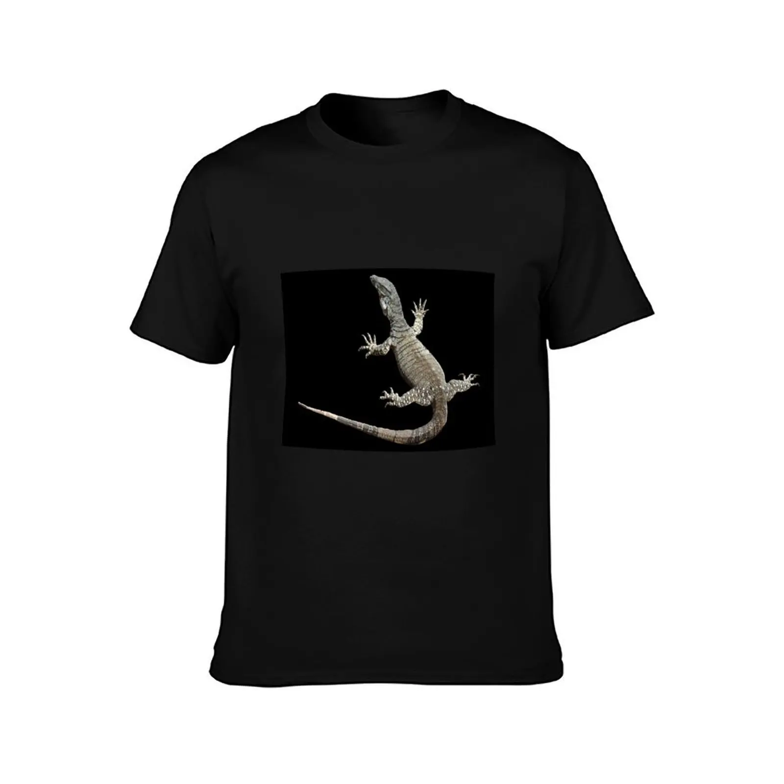 Lace Monitor (Varanus varius) Goanna T-Shirt, Summer Casual Cotton Tee, Oversized Streetwear Tops, Vintage Graphic Print