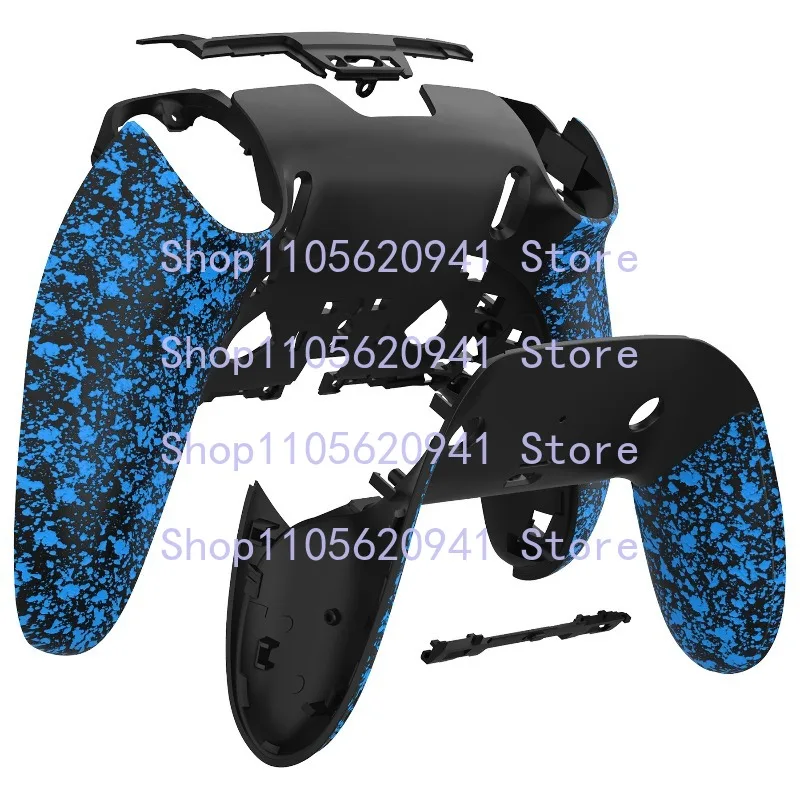 XX For PS5 DualSense Edge DSE Handle Black Blue Vein Back Cover Complete DIY Modification Easy Fit Bottom Housing Set