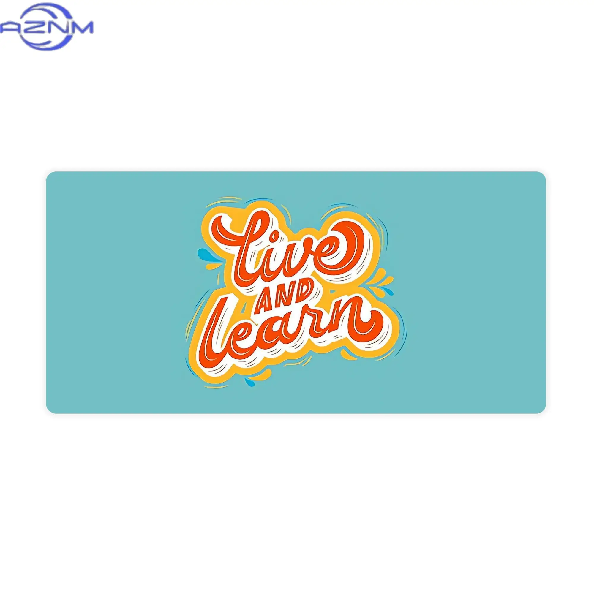 Tapis de bureau avec citations inspirantes et motivantes, tapis de bureau à motifs lumineux pour tables de créations artistiques ou coins de bricolage