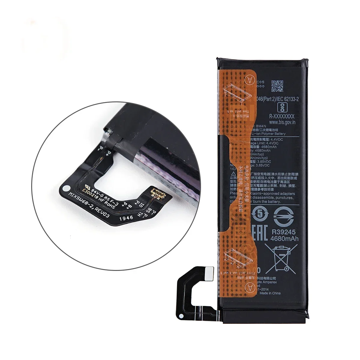 Brand New BM4N 4680mAh Battery For Xiaomi Mi 10 5G BM4N High Quality Phone Replacement Batteries