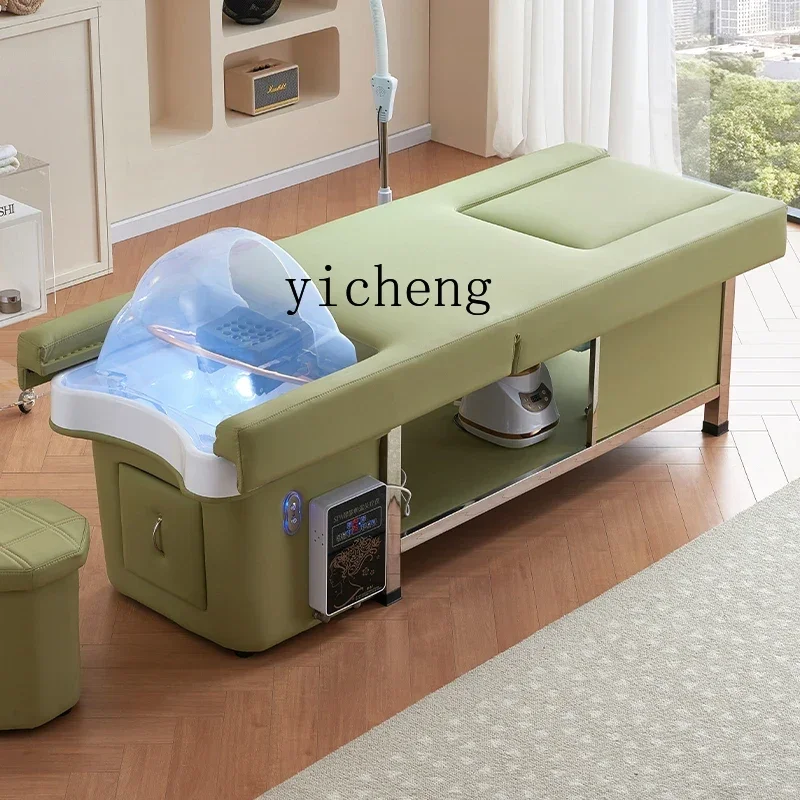 YFY  lift shampoo bed barber shop special beauty foot therapy head treatment bed water circulation fumigation foot bath integrat