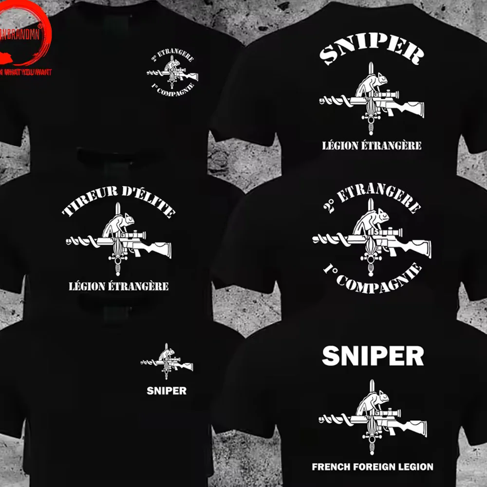 Summer Fashion T-Shirt Newest French Foreign Legion Special Forces Sniper T Shirt Men Military Army T-Shirt Streetwear Tee Shirt