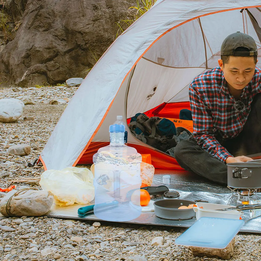 

1 Set 5L Reusable Jug Portable Container Handle Camping Hiking Picnic Outdoor Activities Large Capacity Water Bottle Sturdy