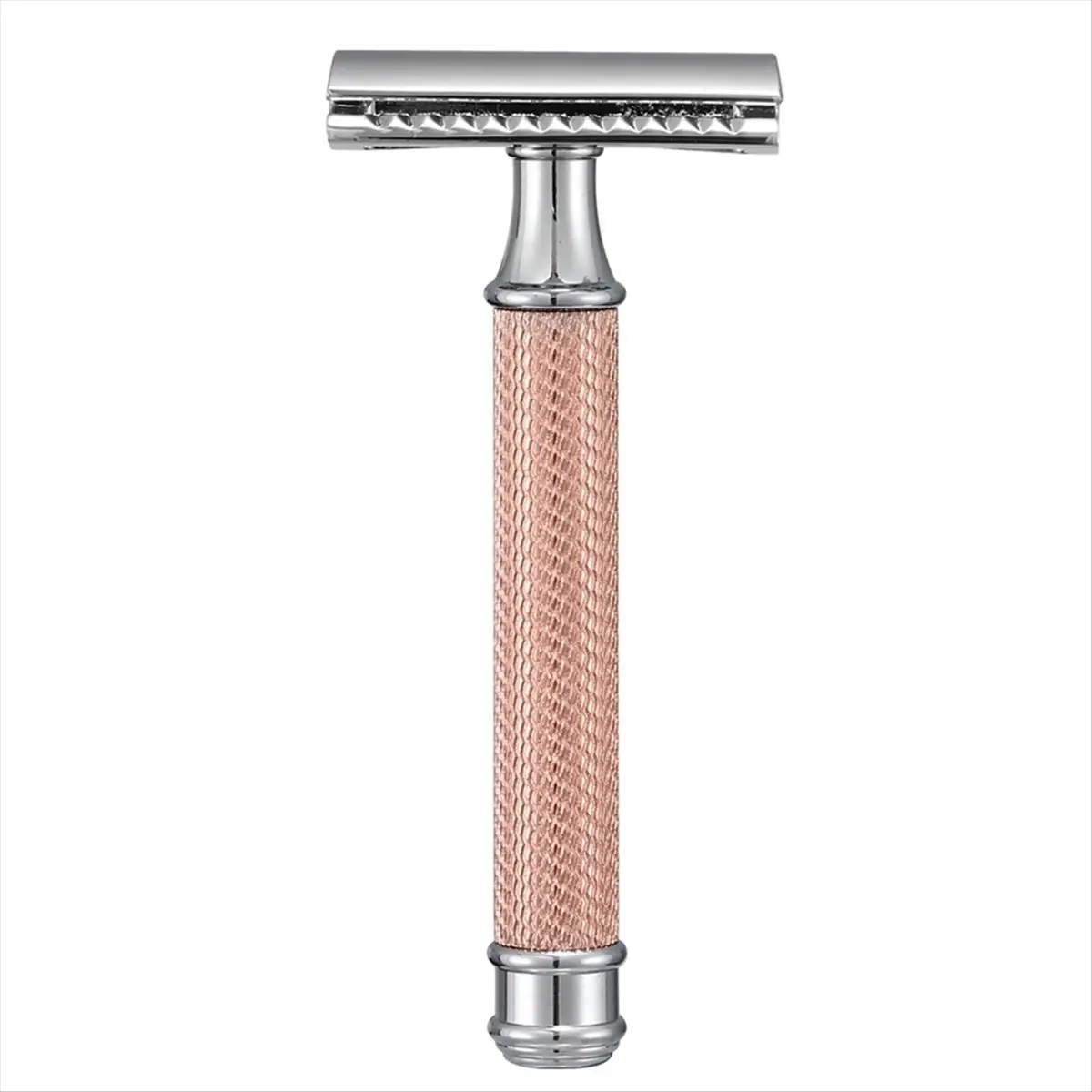 [NEU] Neuer Sicherheitsrasierer für Herren, faltbar, mit Doppelklinge, klassischer Sicherheitsrasierer für Herren, Roségold