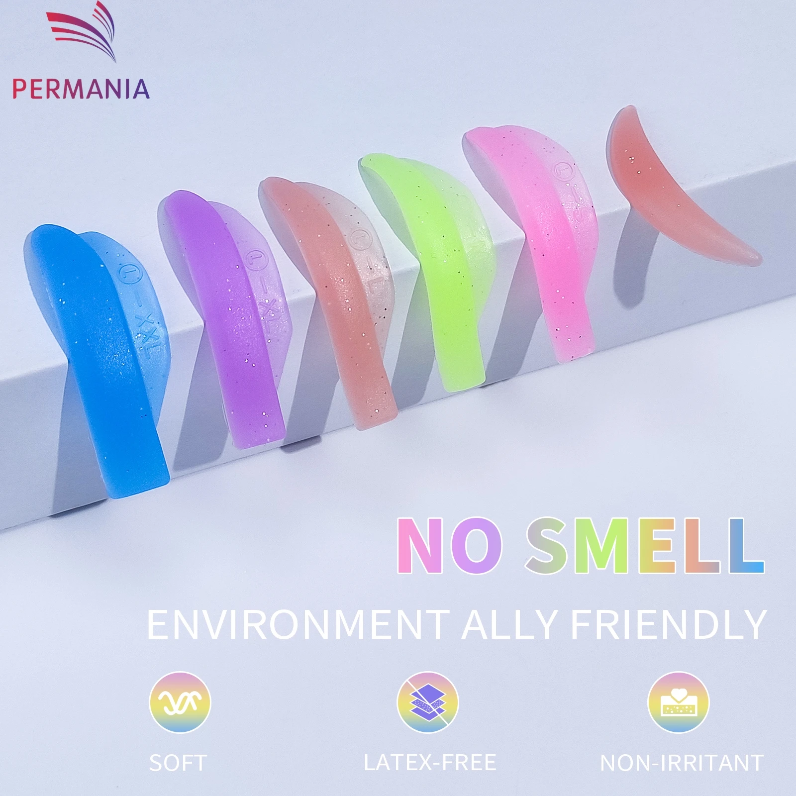 PERMANIA 12Pc Nuovo L Curl Silicone Ciglia Perm Pad Asta Lash Lift Shield Sollevamento 3D Piegaciglia Accessori Strumento di Trucco