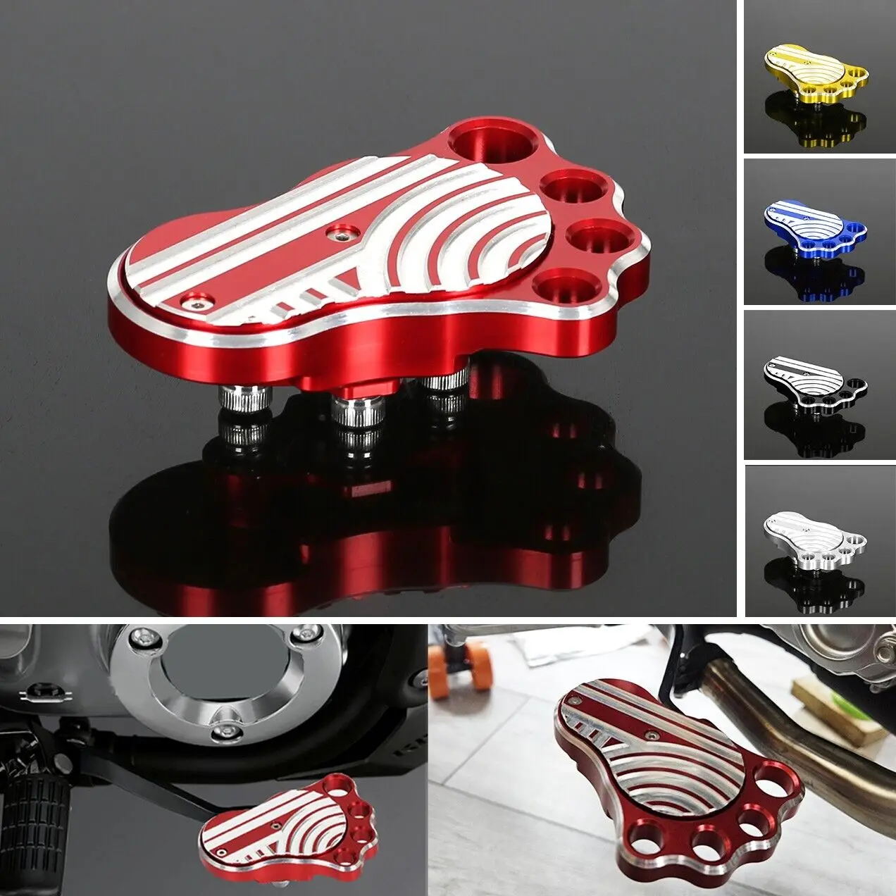 

Аксессуары для мотоциклов, 3D резьба с ЧПУ, задние шипы, крышка тормозного колодка для Honda Z125 Monkey 125 2018-2024