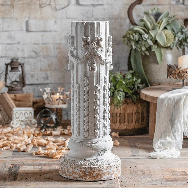 Roman column flower pot wedding road photography props courtyard home decoration flower ornament