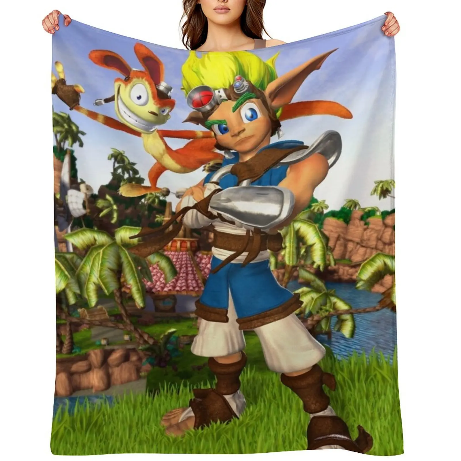 

Jak and Daxter: The Precursor Legacy 2 Throw Blanket sofa bed Hairy Luxury Thicken decorative Blankets