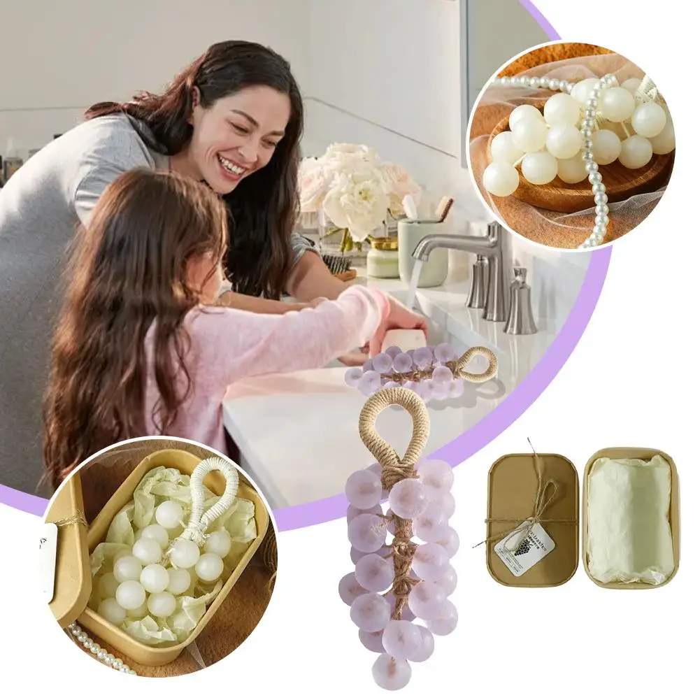 

Креативное мыло в форме винограда для лица, рук и тела, для сияющей кожи и душа, в элегантной подарочной упаковке