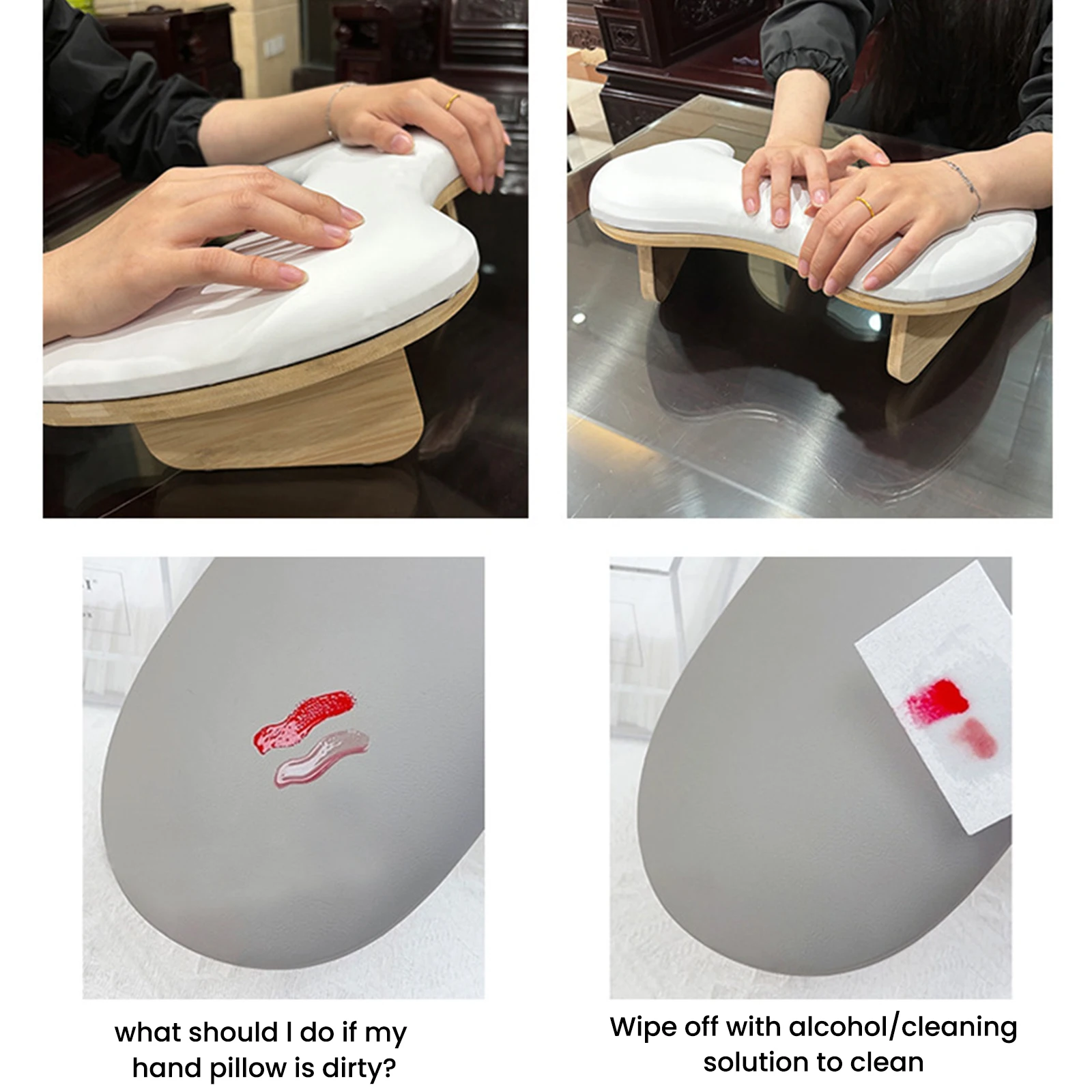 Nail Arm Rest Hand Pillow, Portable Demolition Stent Design, Suitable For Nail Shops and Personal DIY Nails