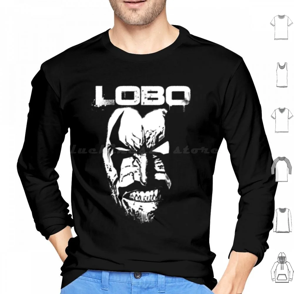 

Lobo Classic Hoodie cotton Long Sleeve Lobo Wolf Hero Superhero Comics Comics Movie Mr Wolf Pulp Fiction Quentin