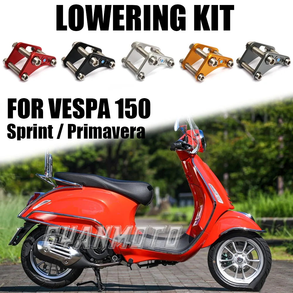 

Motorcycle Rear Shock Absorber Suspension Bracket Lowering Link Kit New For Vespa PRIMAVERA Primavera 150 SPRINT Sprint 150