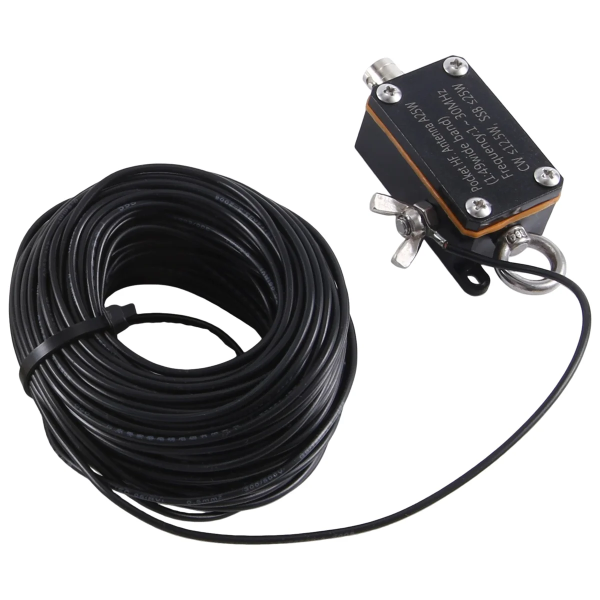 

Pocket HF Antenna A25 Pocket Shortwave Antenna 1-30MHz Inverted V Horizontal Balun Long Line