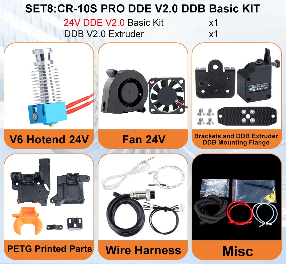Trianglelab DDE V2 Direktantrieb-Extruder-Upgrade-Plan für Creality Ender-3 CR10 Serie 3D-Drucker, kompatibel mit TD6 HOTEND – Detail 20