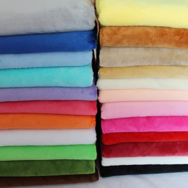 Tela de Felpa Minky Súper Suave de 100*160cm, Tela de Franela Suave para Manualidades, Juguetes, Muñecas, Venta por Metros