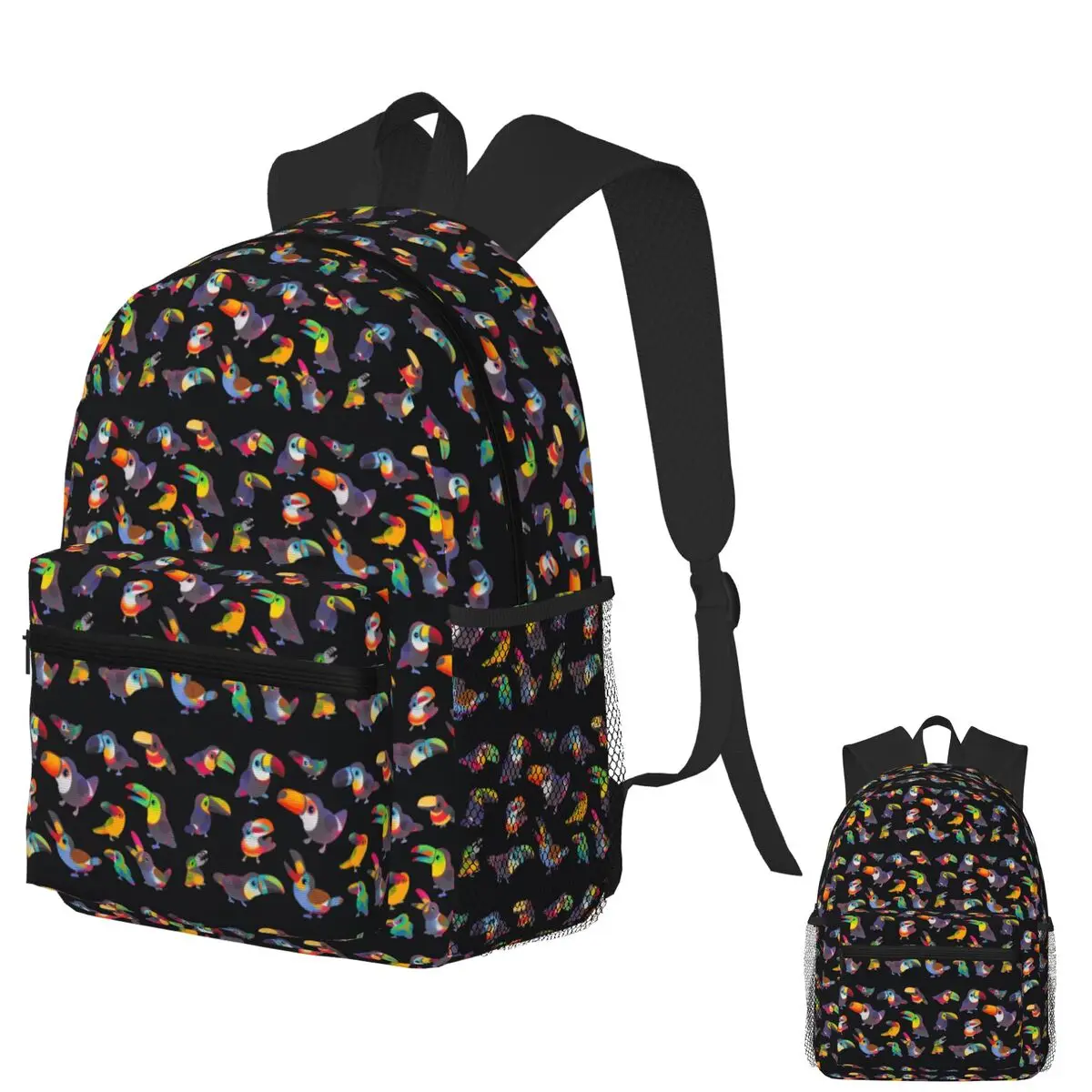 

Toucan Student Backpack School Bag Hiking Travel Daypack for Boys Girls Bookbag Shoulder Bags