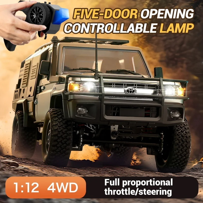

1/12 RC Пикап Модель Внедорожный RC Автомобиль с дистанционным управлением Игрушечный полномасштабный короткий грузовик 4WD Автомобиль с дистанционным управлением Альпинистский внедорожник Игрушки