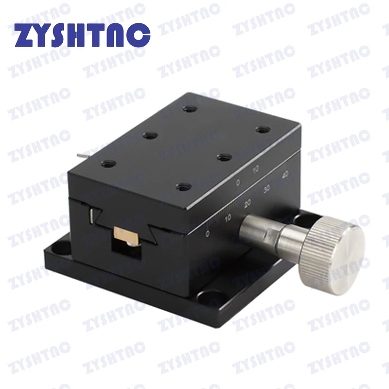 X axis LWX4040 dovetail groove guided manual shift platform gear drive knob adjustment slide XWG40