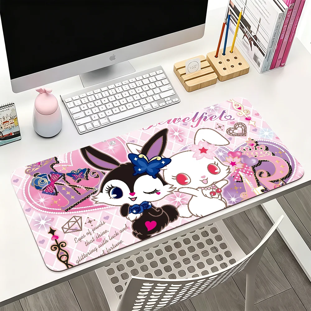 Cartoon Anime Jewelpet Mouse Pad For Office Gaming And Keyboards Non-Slip Large Waterproof