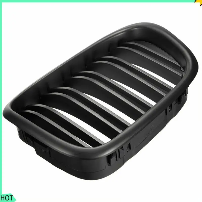 

AWAH 4X передний бампер, сменная решетка для почек, двойные решетки для BMW E39 5 серии 525 528 1995-2004, матовый черный