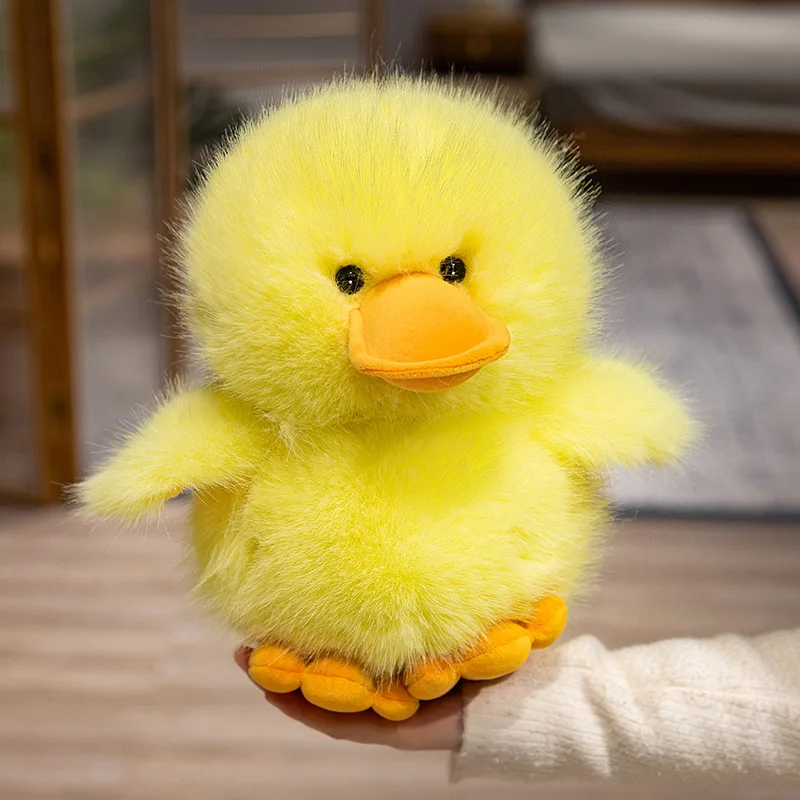 Vida real adorável pato brinquedo de pelúcia fofo animal de pelúcia pato bonito presente para o bebê kawaii decoração do quarto adorável presente para amigos