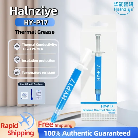 Original Halnziye HY-P17  Thermal  Grease Nano CPU Thermal Paste For CPU GPU Chip 17.3W Extreme Thermal Conductivity