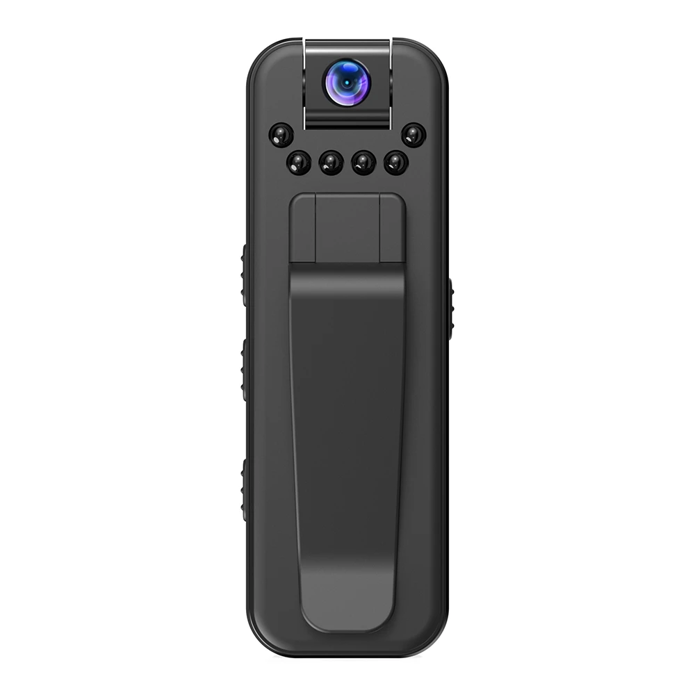 Caméra Corporelle HD 1080p DANOPLUS - Objectif 180° Rotatif, Vision Nocturne, 10H Enregistrement