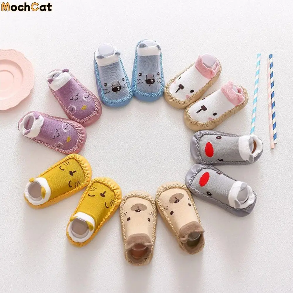 

Fashion Cartoon Toddler Crawling Anti Slip Floor Socks Shoes Infant Socks Baby Socks With Rubber Soles Soft Sole Socks