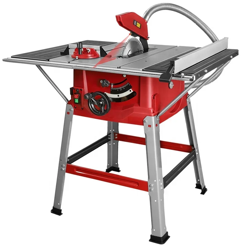 255mm 1800W Wood/Aluminum/Metal/PVC Plastic Cutting Table Saw For Woodworking