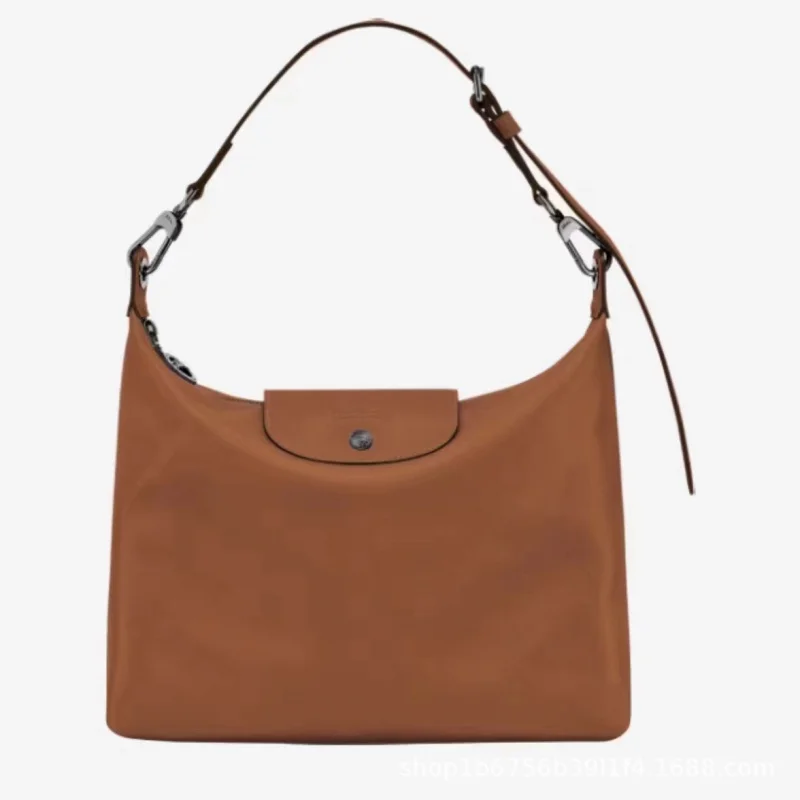 Bolsa Longqi de borda exclusivaHOBOnderarm Bolsa mensageiro Bolsa de ombro de alto sentido Moda casual grande capacidade