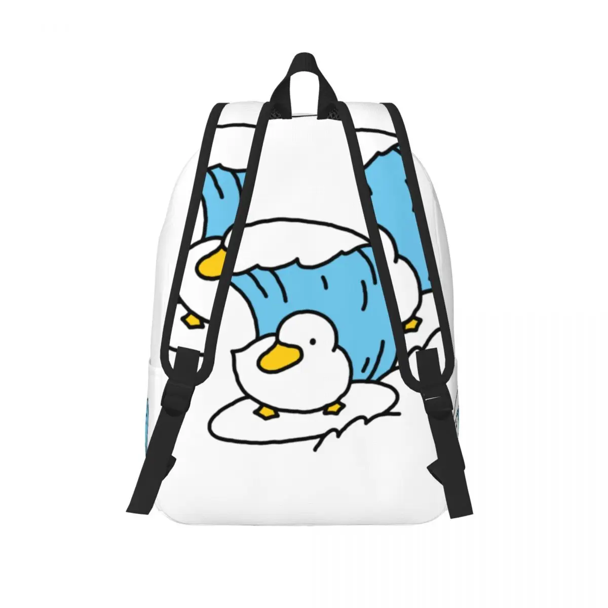 Kawaii Surfing Duck Backpack for School Student Schoolbag Cute Frog Cartoon Book Bags Girl Women Casual Daypack Outdoor