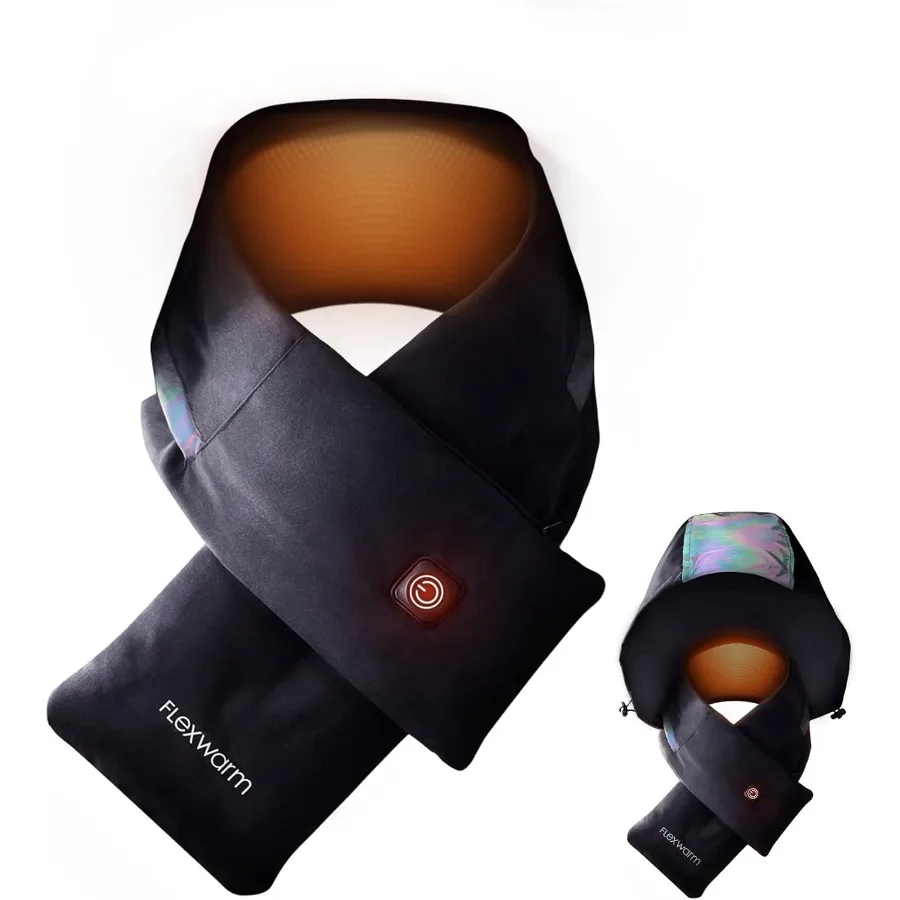 

Heated Scarf Neck Heating Pad Rechargable Heated Neck Warmer with Power Bank Cordless Thermal Neck Brace for Men and Women Gift