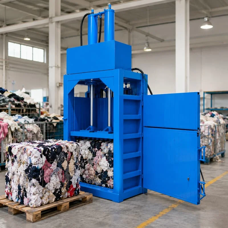 Hydraulic Waste Baler Customized Cardboard Compactor Cardboard Waste Paper 60T 15KW 300KG Bale Weight Bale Press Machine