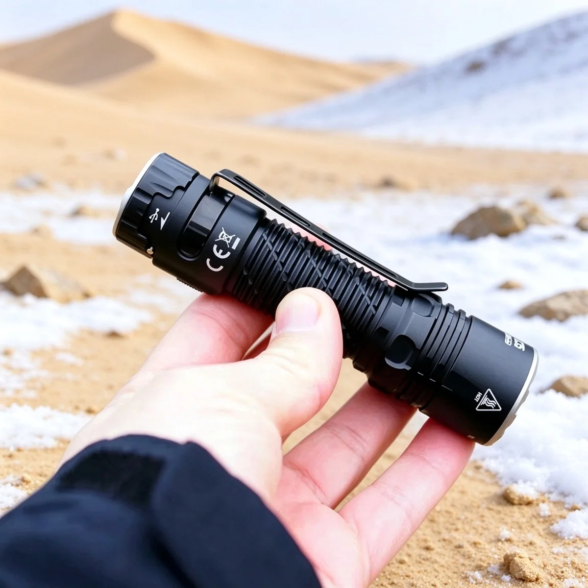 Ultra Bright Rechargeable EDC Flashlight 5000LMS NiteLab UHi LED Powerful Torch Lighter with Battery for Self Defense Camping