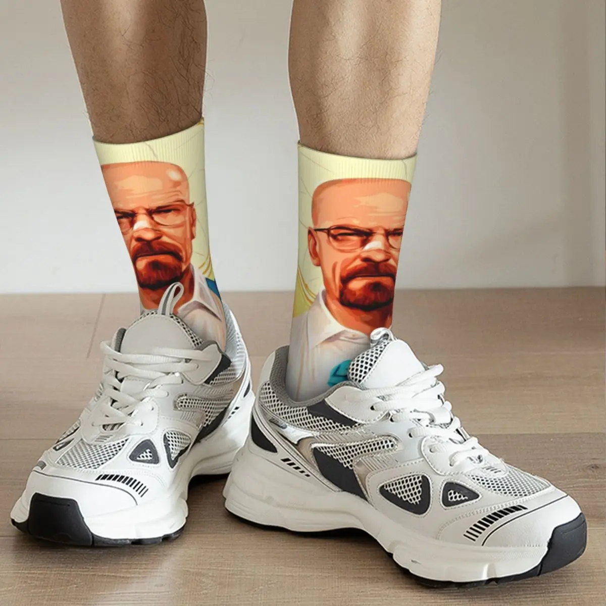 Walter White Breaking Bad Socks Men\'s Women\'s Funny Happy Socks Novelty Spring Summer Autumn Winter Socks Gifts