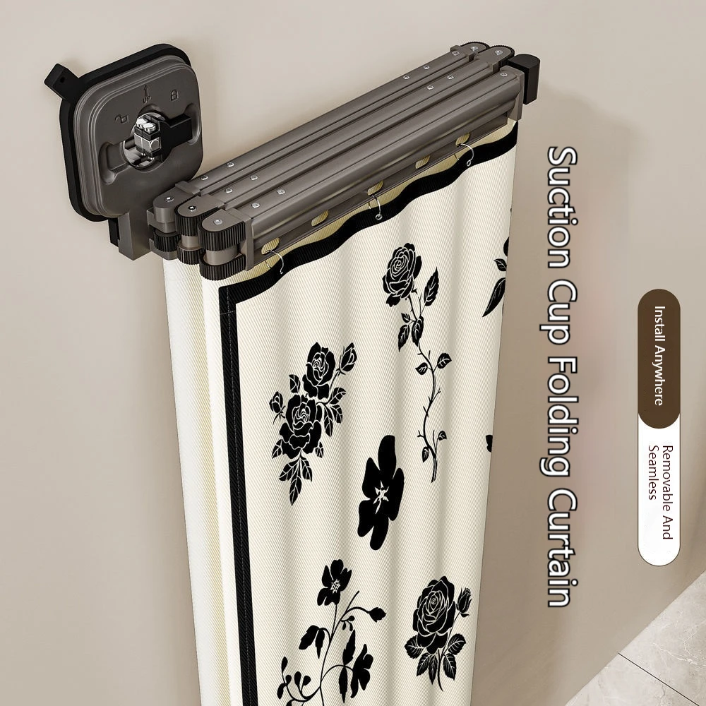 Folding Invisible Bathroom No Punching Toilet Bathing Waterproof Partition Dry And Wet Separation Shower Water Curtain
