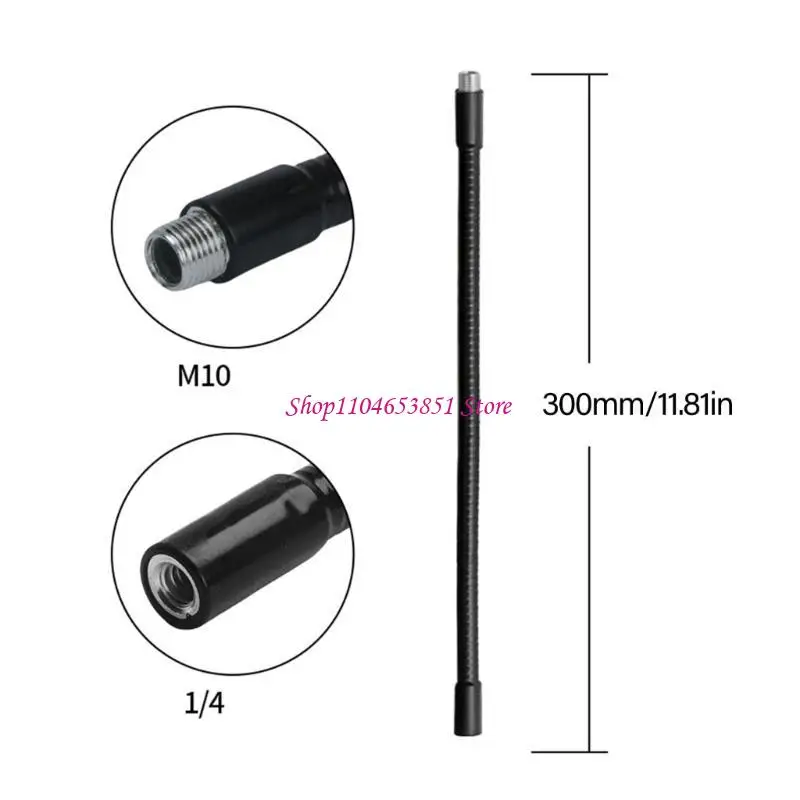 محول حامل ميكروفون من سبائك الألومنيوم 1/4 بوصة أنثى إلى ذكر خرطوم Gooseneck لحامل ثلاثي القوائم وحامل الكاميرا
