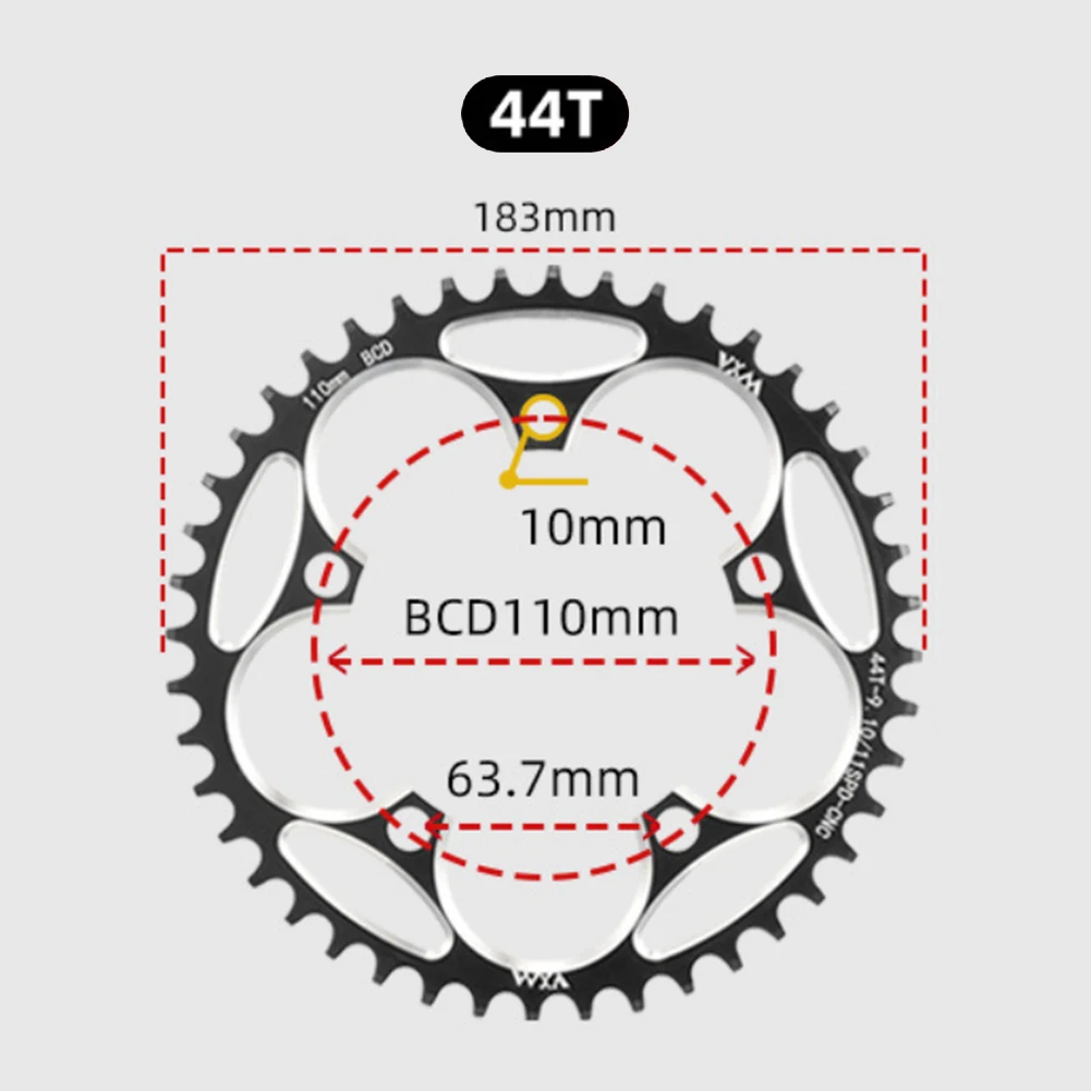 Precision Engineered Narrow Wide Tooth Chainring Suitable for Competitive Cycling Available in Popular Sizes of T42 to T48