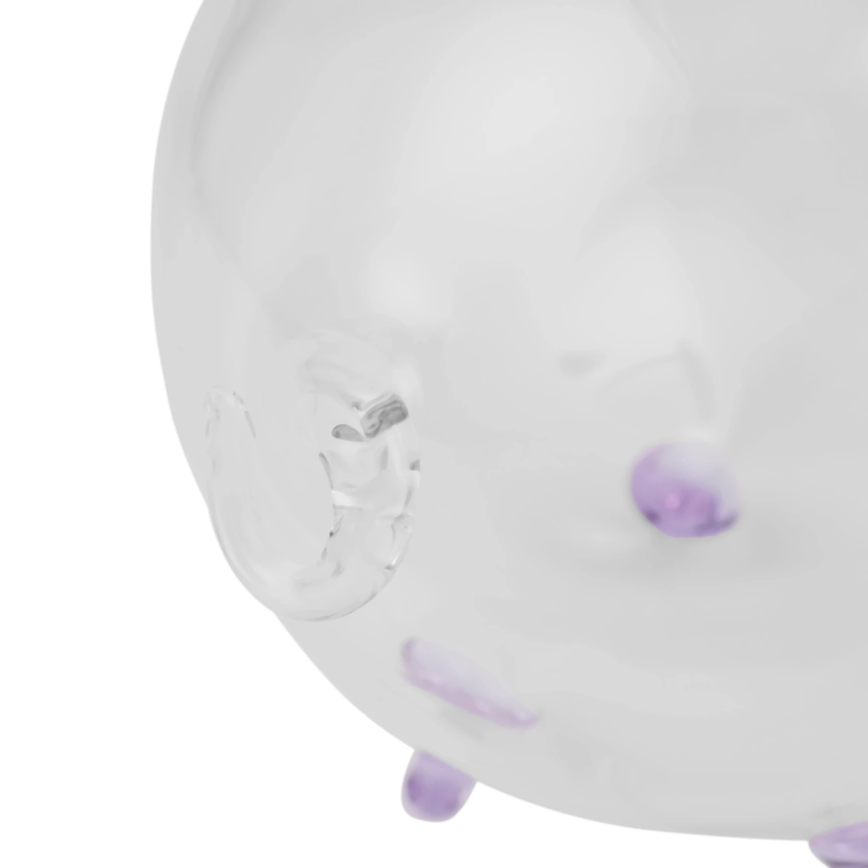 Pig Piggy Bank Money Boxes Coin Saving Box Cute Transparent Glass Souvenir Birthday Gift For Children Kids-Purple