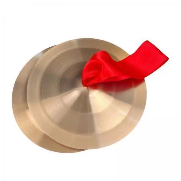 Portable Hand Cymbals Alloy Copper Straps Easy Grip Percussion Musical Instrument for Party Stage Dance School Activities