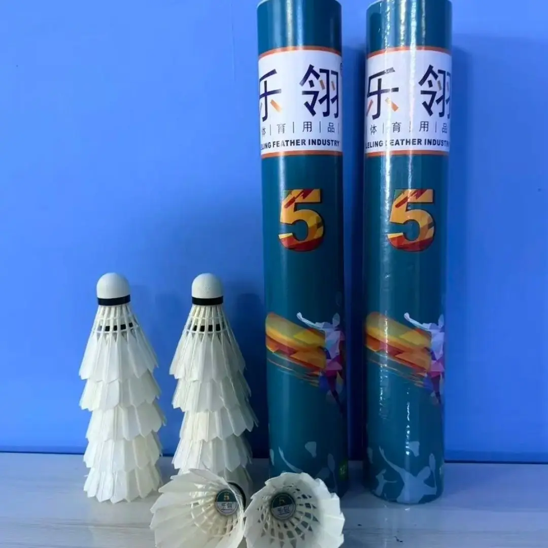 24個入り-78スピード-バドミントン-ダックシングルサイド-レベル3-超耐久性-キングフライング-スタブルダックフェザー-トレーニングシャトルコック-スポーツ用