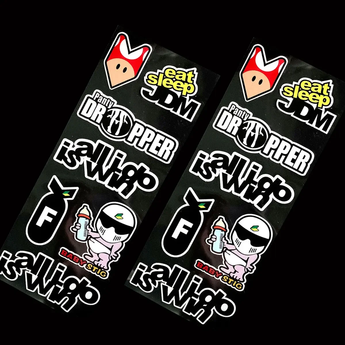 

Car Styling Reflective Funny Drift JDM Sticker Label Motorcycle Stickers Decals Auto decoration HD Printed